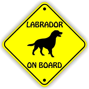 Osobnost Hot Prodej Nálepka Labrador na Palubě Auto Samolepka Vodotěsné Auto Dekory na Nárazníku Zadního Okna Auta Accessories13cmx13cm
