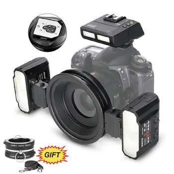 Meike MK-MT24 Macro Twin Lite Záblesk pro Digitální jednooké ZRCADLOVKY Nikon D1X D2 D80 D90 D610 D3100 D3200 D3300 D3400 D5000 D5100 D5300
