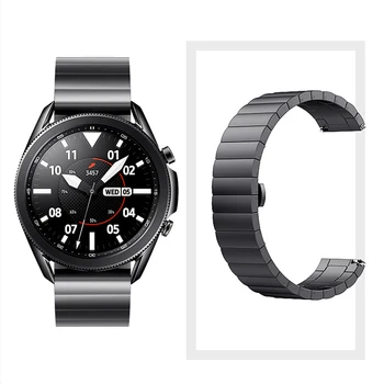 Kovový pásek pro Samsung Galaxy watch4/Huawei watch 3/Amazfit GTR nerezové oceli motýl spony popruh pro Huawei GT2 22mm 20mm