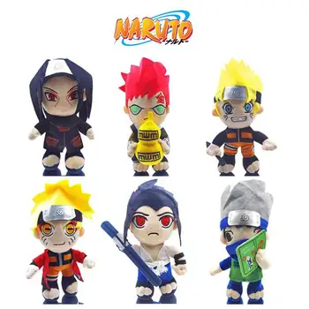28cm Nové Naruto Anime Okolní Plyšové Panenky Kawaii Karikatura Naruto, Sasuke Gaara Kakashi Plyšové Hračky Dráp Stroj Doll Dárky
