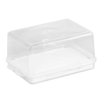 Kuchyně Máslo Dish Box Držák Zásobníku s Víkem a Nůž se Sýrem Server Ostřejší Transparentní Plastové Skladovací Kontejner