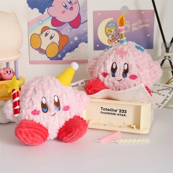 Kawaii Kirby Plyšové Hračky, Karikatura Narozeniny Hvězda Kirby DIY Narozeninový Dort Dekorace Desktop Kawaii Příslušenství Juguetes Para Ninos