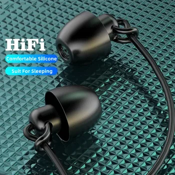 Univerzální Anti-hluk, Měkké Spaní Sluchátka Silikonové Headsetu V Uchu-Drátová Sluchátka s Mic potlačení Šumu, 3,5 mm Sluchátka