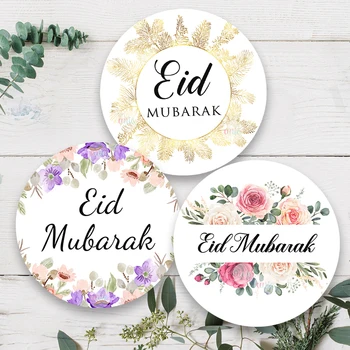 Dostupny Dekorace Eid Mubarak na Květinové Papírové Nálepky Dárek Dostupny Těsnění Nálepka Islámský Muslimský Eid Al-fitr Oslavy, Party Dodávky