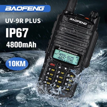 2022 Nové Baofeng UV-9R Plus Vodotěsné IP67 Walkie Talkie Vysoký Výkon CB Rádio Fm Přijímač Dlouhý dosah UV-9R Plus Two Way Radio