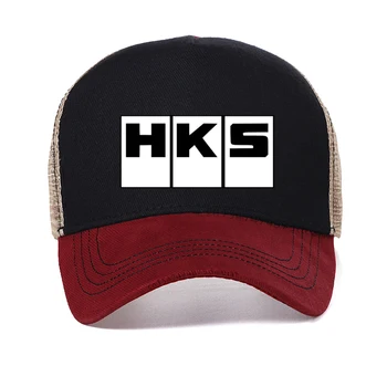 Pánská klobouk Omezené HKS Power a Sportser Výkon Turbo Logo kšiltovka unisex Letní Mesh prodyšný Trucker klobouky