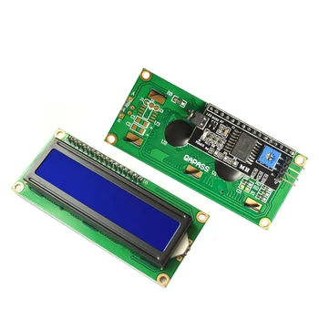 LCD1602 5V LCD Modulu Modrá / Žlutá Zelená Obrazovka Znaků na Displeji Modulu IIC/I2C Rozhraní, Moduly pro Arduino