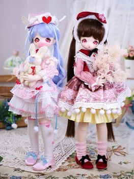 1/4 BJD Panenky Anime Make-up Roztomilé Kompletní Sadu Oblečení s Boty Spojované 40CM 16 Inch BJD Doll Shop Jednotné pro Prodej Dívky Dárek Hračka