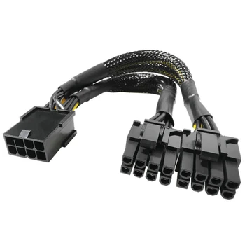 8Pin na 2x8Pin(6+2) GPU Napájecí Kabel prodlužovací Kabel, Grafická Karta Rozšíření Napájecí Kabel pro BTC Počítači grafickou Kartu, Kabel Splitter