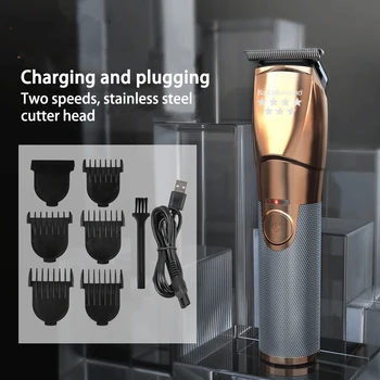 Elektrický Zastřihovač Vlasů Pro Muže Vlasy Řezací Stroj Tondeuse Barbe Zastřihovač USB Dobíjecí Muži, Kadeřnictví holicí Strojek na Vlasy Remover Fréza