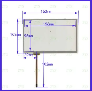 ZhiYuSun JSEM 3605 7.1 inch 4 line touch screen panel 164*103 Snímače sklo je kompatibilní odpor obrazovky AM-3605